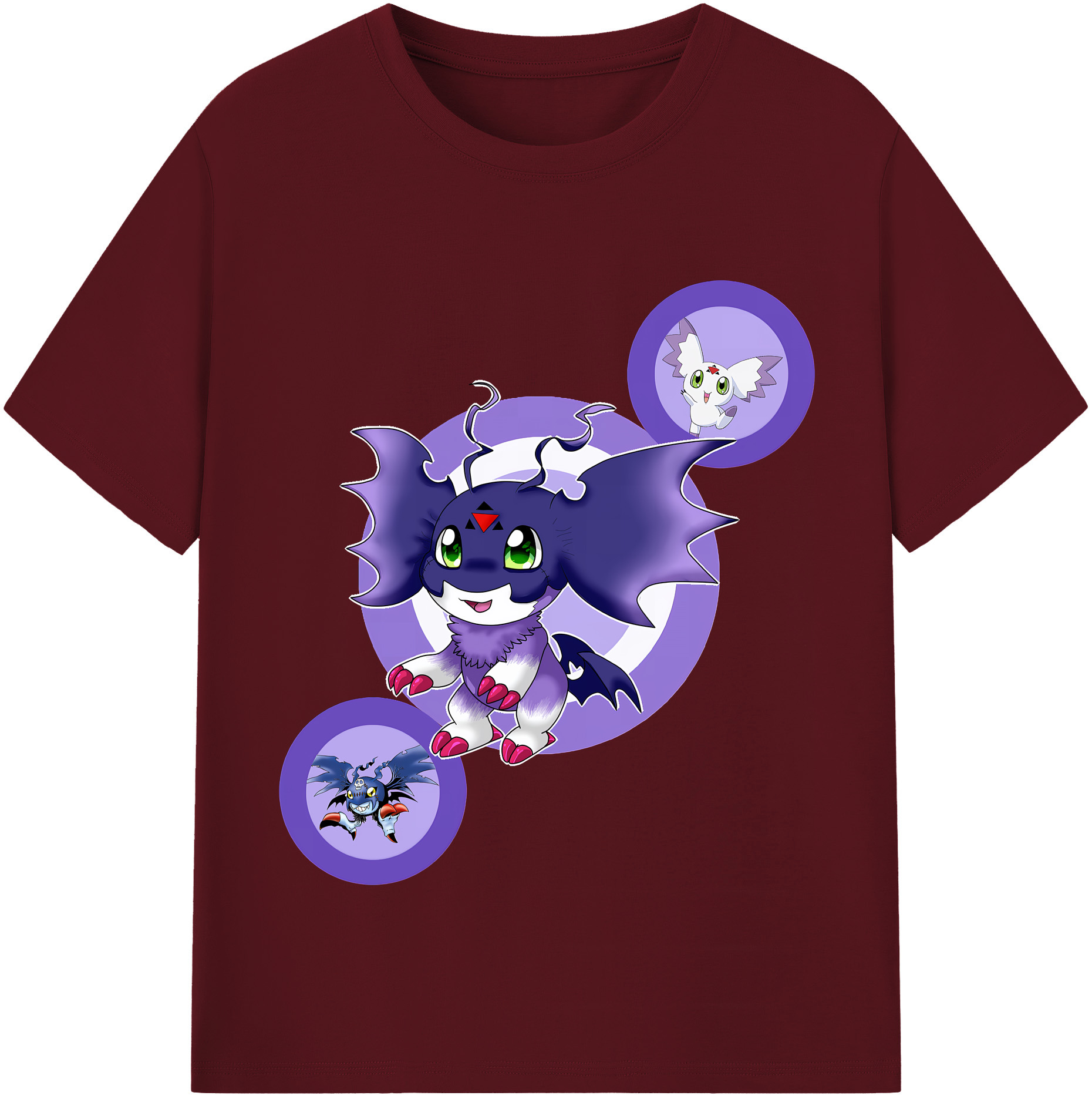 （画像用） Digimon デジタルモンスター/デジモン 綿100％半袖Tシャツ（フロントプリント）